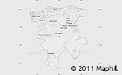 Silver Style Map of Mila, single color outside