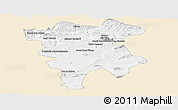 Classic Style Panoramic Map of Mila, single color outside