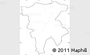 Blank Simple Map of Mila, cropped outside, no labels