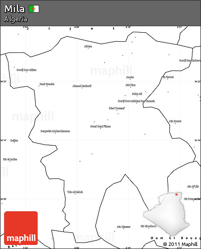 Blank Simple Map of Mila