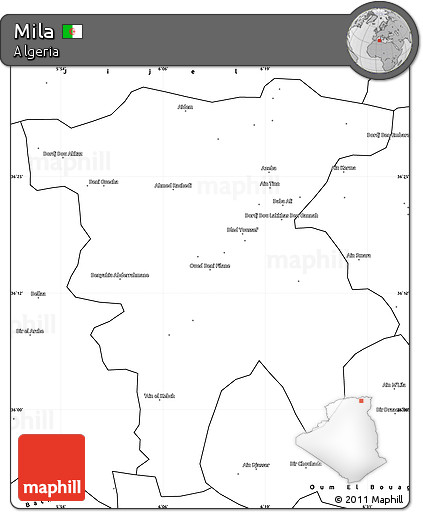Blank Simple Map of Mila