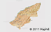 Satellite 3D Map of Mostaghanem, cropped outside