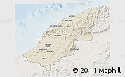 Shaded Relief 3D Map of Mostaghanem, lighten