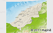 Shaded Relief 3D Map of Mostaghanem, physical outside