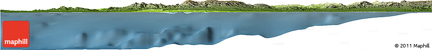 Physical Horizon Map of Mostaghanem, darken