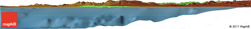 Political Horizon Map of Mostaghanem, darken