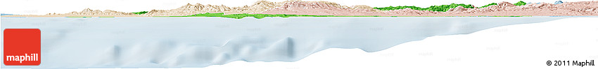 Political Horizon Map of Mostaghanem, lighten
