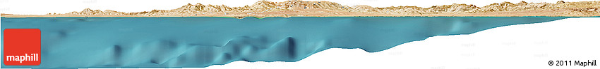 Satellite Horizon Map of Mostaghanem
