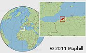 Savanna Style Location Map of Mostaghanem