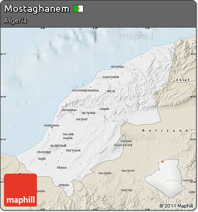Classic Style Map of Mostaghanem