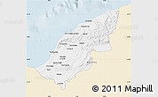 Classic Style Map of Mostaghanem, single color outside