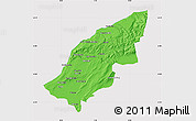 Political Map of Mostaghanem, cropped outside