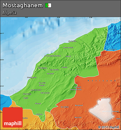 Political Map of Mostaghanem