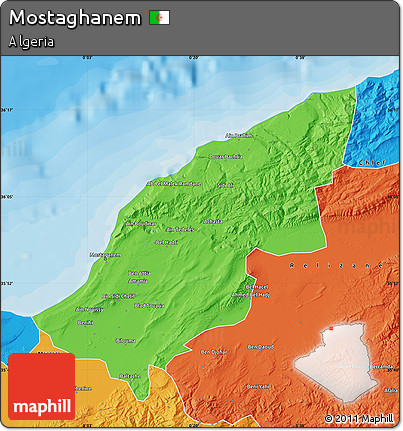 Political Map of Mostaghanem