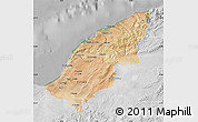 Satellite Map of Mostaghanem, lighten, desaturated
