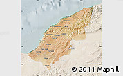 Satellite Map of Mostaghanem, lighten