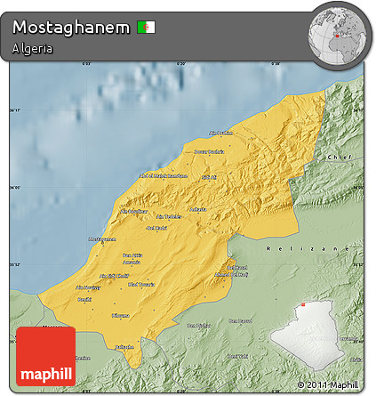 Savanna Style Map of Mostaghanem