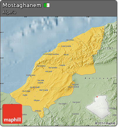 Savanna Style Map of Mostaghanem