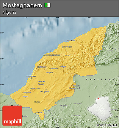 Savanna Style Map of Mostaghanem