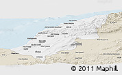 Classic Style Panoramic Map of Mostaghanem