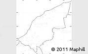 Blank Simple Map of Mostaghanem, no labels