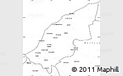 Blank Simple Map of Mostaghanem