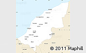 Classic Style Simple Map of Mostaghanem