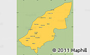 Savanna Style Simple Map of Mostaghanem, cropped outside