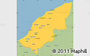 Savanna Style Simple Map of Mostaghanem