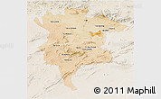 Satellite 3D Map of Msila, lighten