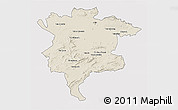 Shaded Relief 3D Map of Msila, cropped outside