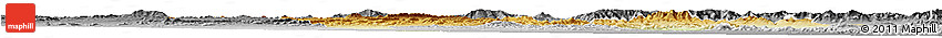 Physical Horizon Map of Msila, desaturated