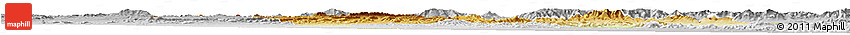 Physical Horizon Map of Msila, lighten, desaturated