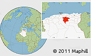 Savanna Style Location Map of Msila, highlighted country