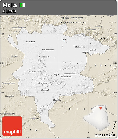 Classic Style Map of Msila