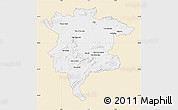 Classic Style Map of Msila, single color outside