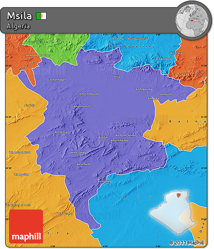 Political Map of Msila