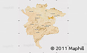 Satellite Map of Msila, cropped outside