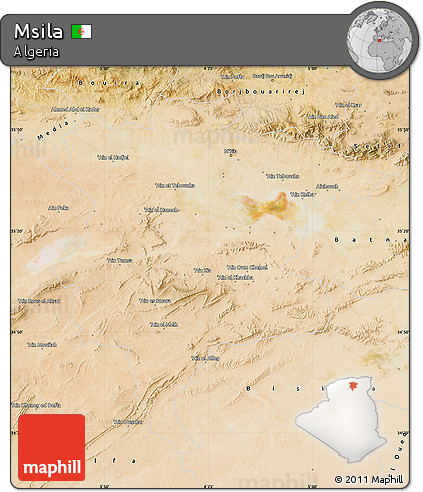 Satellite Map of Msila