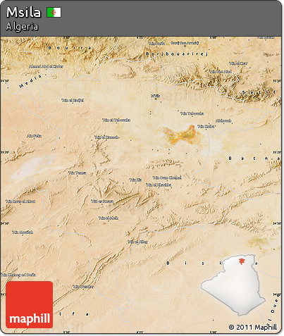 Satellite Map of Msila