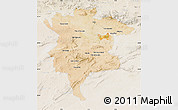 Satellite Map of Msila, lighten