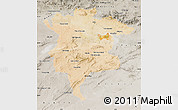 Satellite Map of Msila, semi-desaturated