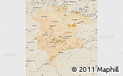 Satellite Map of Msila, shaded relief outside