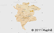 Satellite Map of Msila, single color outside