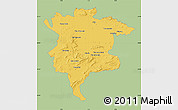 Savanna Style Map of Msila, single color outside
