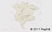 Shaded Relief Map of Msila, cropped outside