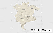 Shaded Relief Map of Msila, single color outside