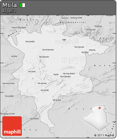 Silver Style Map of Msila