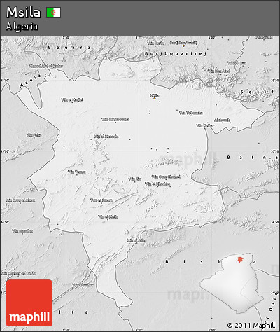 Silver Style Map of Msila