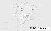 Silver Style Map of Msila, single color outside
